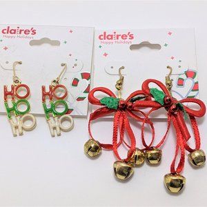 Claire's Holiday earrings